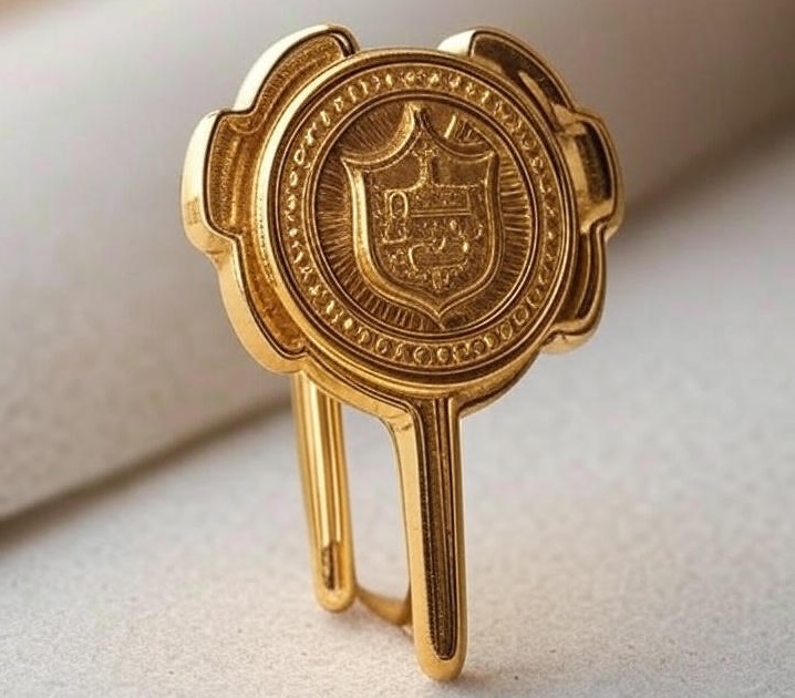 بج فلزی با ابکاری طلا