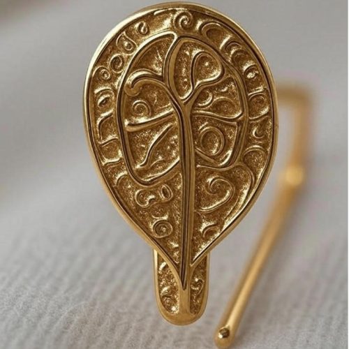 بج فلزی با ابکاری طلا